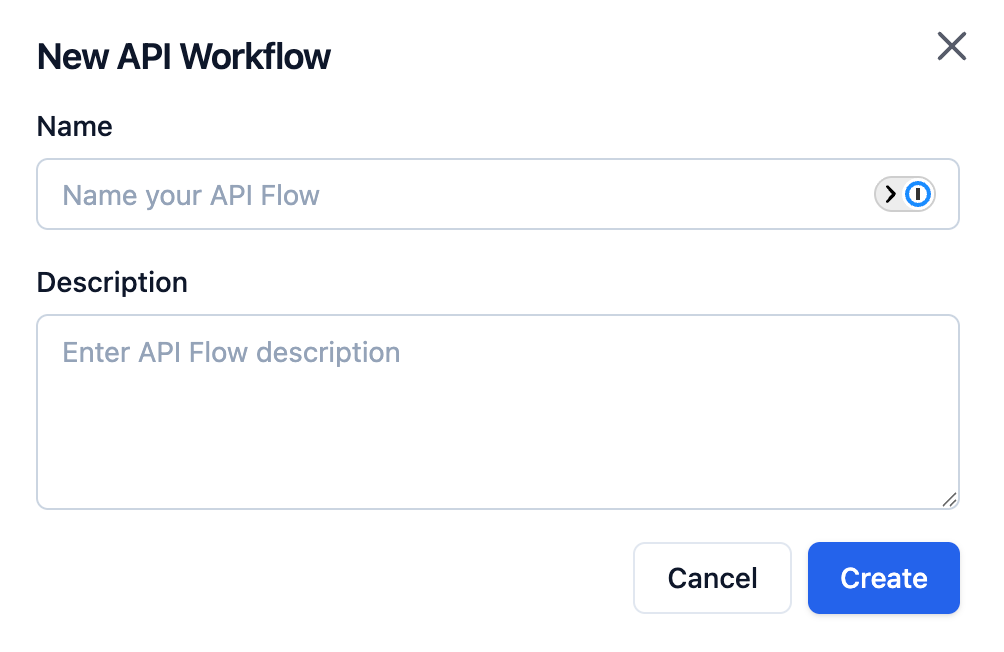 Create New API Pipeline